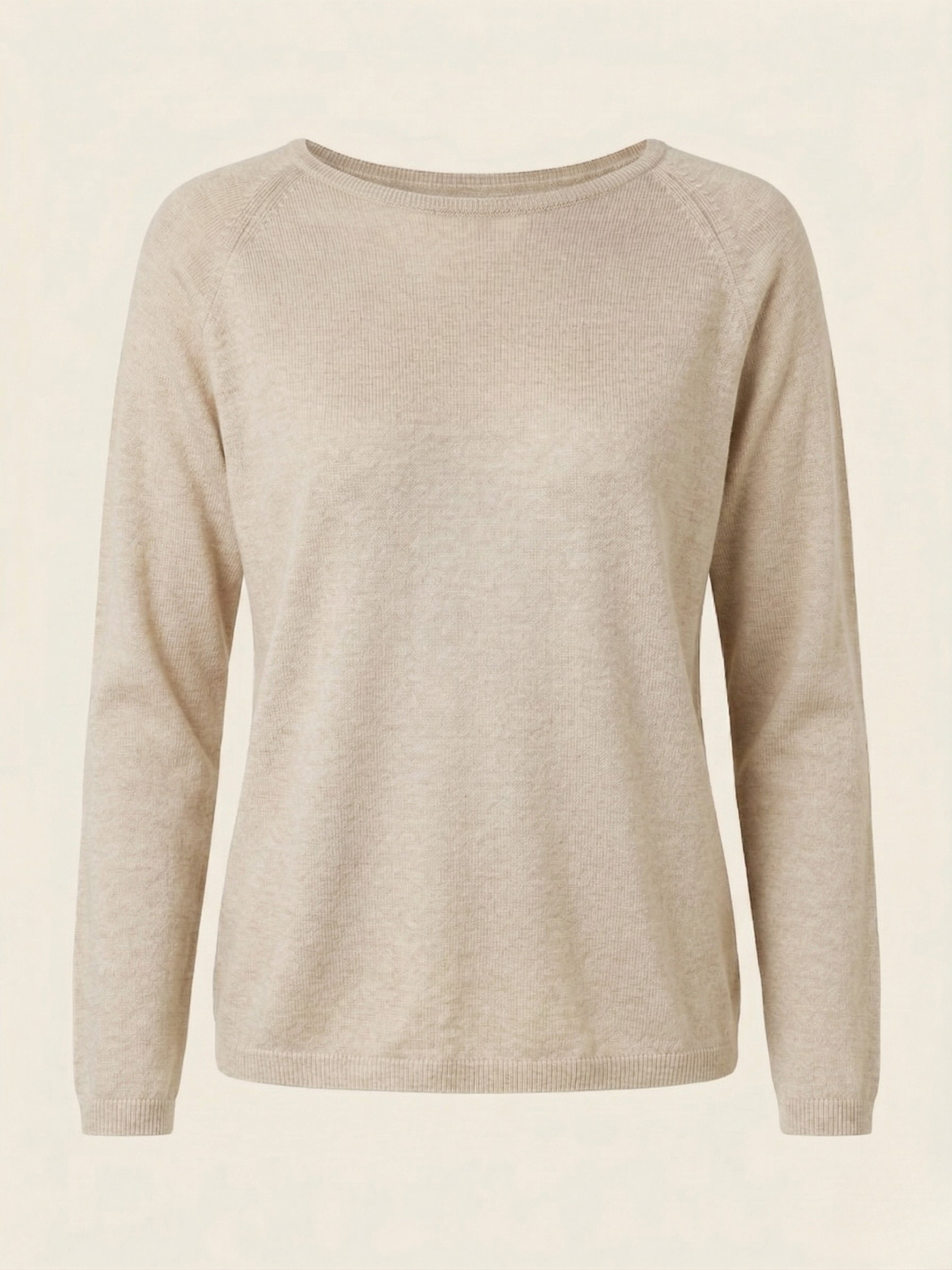 VIOLETTA - Maglia donna in lino e cotone manica lunga con scollo a barchetta