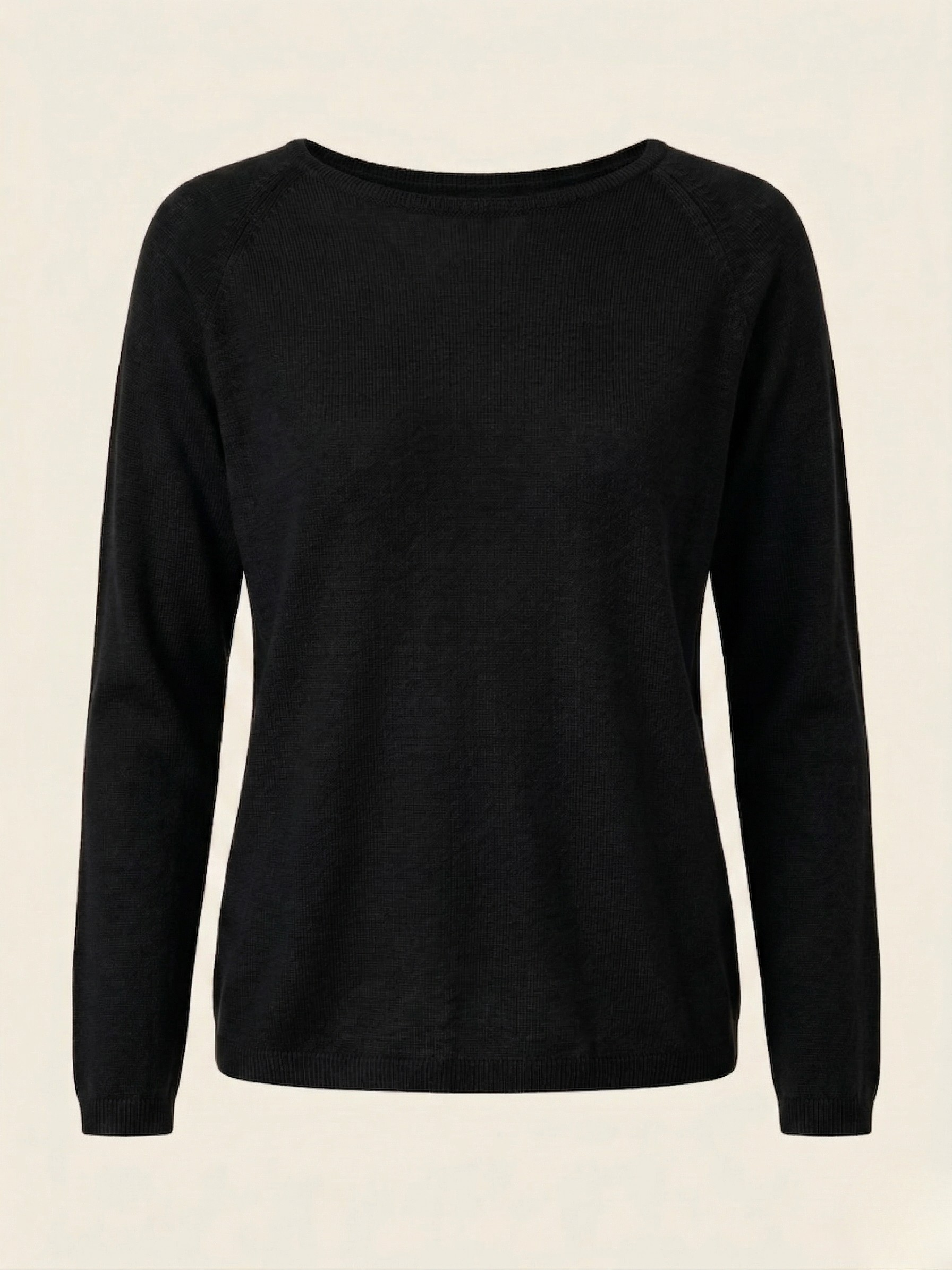 VIOLETTA - Maglia donna in lino e cotone manica lunga con scollo a barchetta